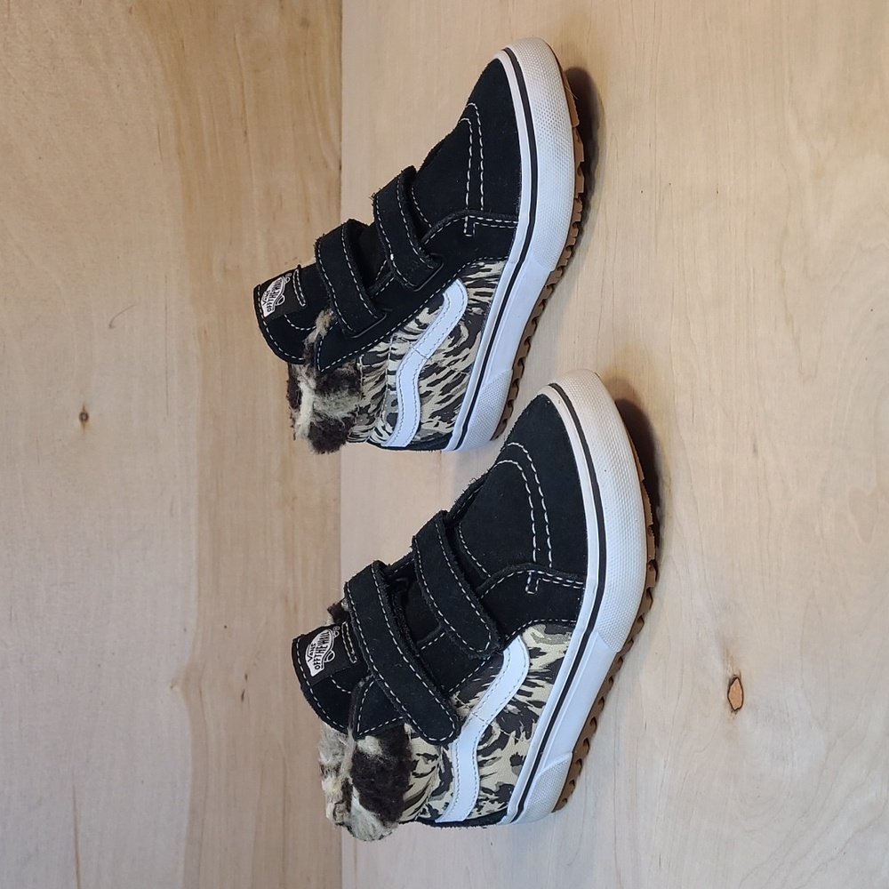 Vans Toddler Sk8-Mid Reissue V MTE-1 Fur Lined Black Shoes Size 10C - Picture 3 of 12
